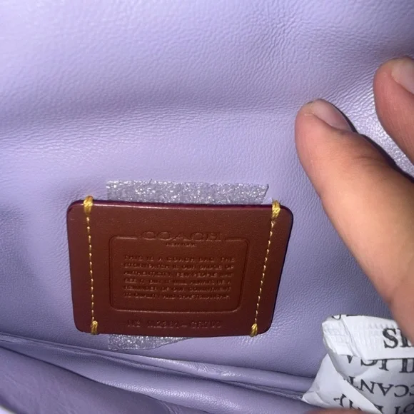 Coach Pillow Tabby 20- Lilac with Silver hardware NWOT - Picture 9 of 10